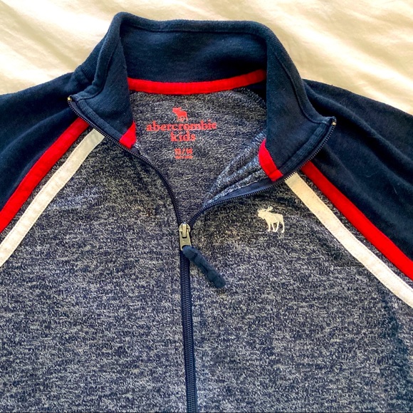 Abercrombie kids track sweatshirt Size 13/14 - Picture 3 of 4